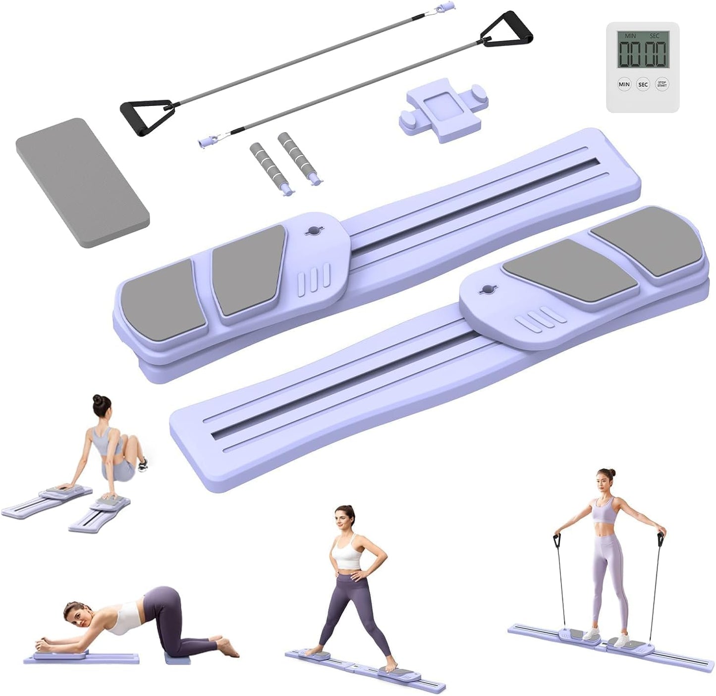 Pilates Glo™ – Máquina Reformadora Portátil 7 en 1