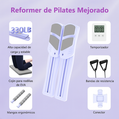 Pilates Glo™ – Máquina Reformadora Portátil 7 en 1